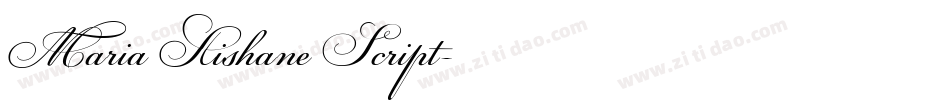 Maria Aishane Script字体转换